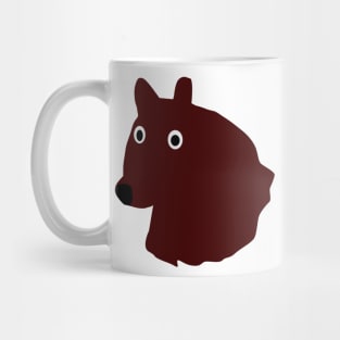 vector illustration of a bear Mug